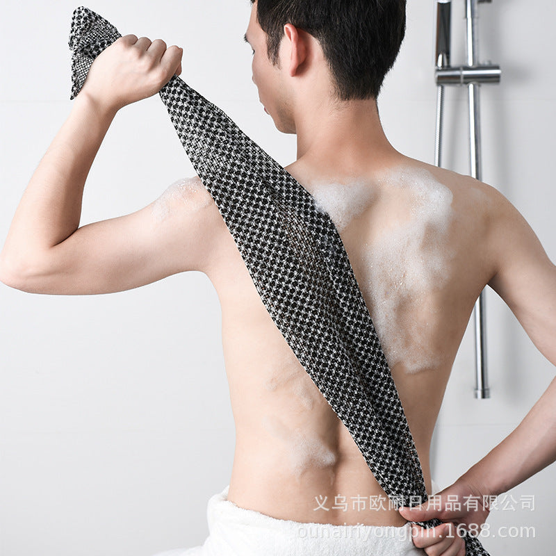 Japanese-style sauna towel, household bath towel for men and women, Korean-style long exfoliating back towel, bath essential wholesale.
